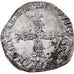 Francia, Louis XIII, 1/4 Ecu de Béarn, 1627, Morlaas, Plata, BC+, Gadoury:30