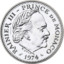 Monaco, Rainier III, 5 Francs, 1974, Paris, Pattern, Silver, MS(64)