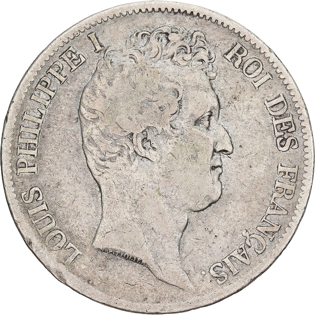 Moneda, Francia, Louis-Philippe, 5 Francs, 1831, Bordeaux, HYBRIDE, BC, Plata