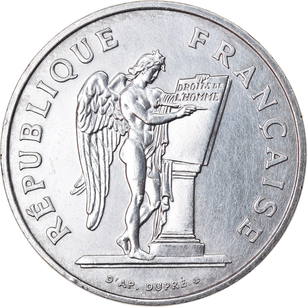 Moneda, Francia, Droits de l'Homme, 100 Francs, 1989, EBC, Plata, KM:970