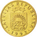 Moneda, Letonia, 10 Santimu, 1992, SC, Níquel - latón, KM:17