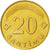 Moneda, Letonia, 20 Santimu, 1992, SC, Níquel - latón, KM:22.1
