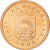 Moneda, Letonia, Santims, 2008, SC, Cobre recubierto de acero, KM:15