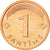 Moneda, Letonia, Santims, 2008, SC, Cobre recubierto de acero, KM:15