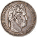 Moneda, Francia, Louis-Philippe, 5 Francs, 1840, Strasbourg, BC+, Plata