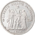 Moneta, Francia, Hercule, 5 Francs, 1875, Bordeaux, MB+, Argento, KM:820.2