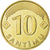 Moneta, Łotwa, 10 Santimu, 2008, MS(63), Mosiądz niklowy, KM:17