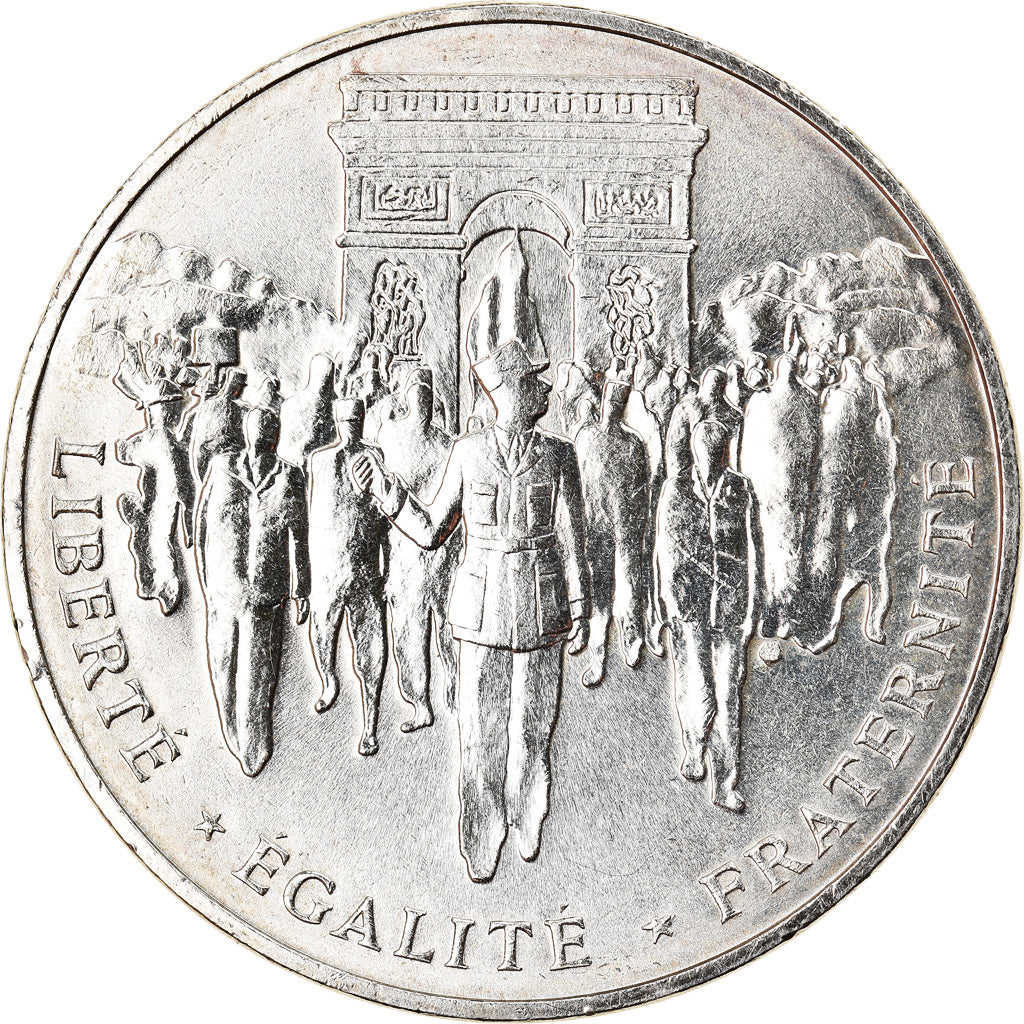 Coin, France, Libération de Paris, 100 Francs, 1994, AU(55-58), Silver