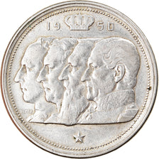 Coin, Belgium, 100 Francs, 100 Frank, 1950, AU(50-53), Silver, KM:138.1