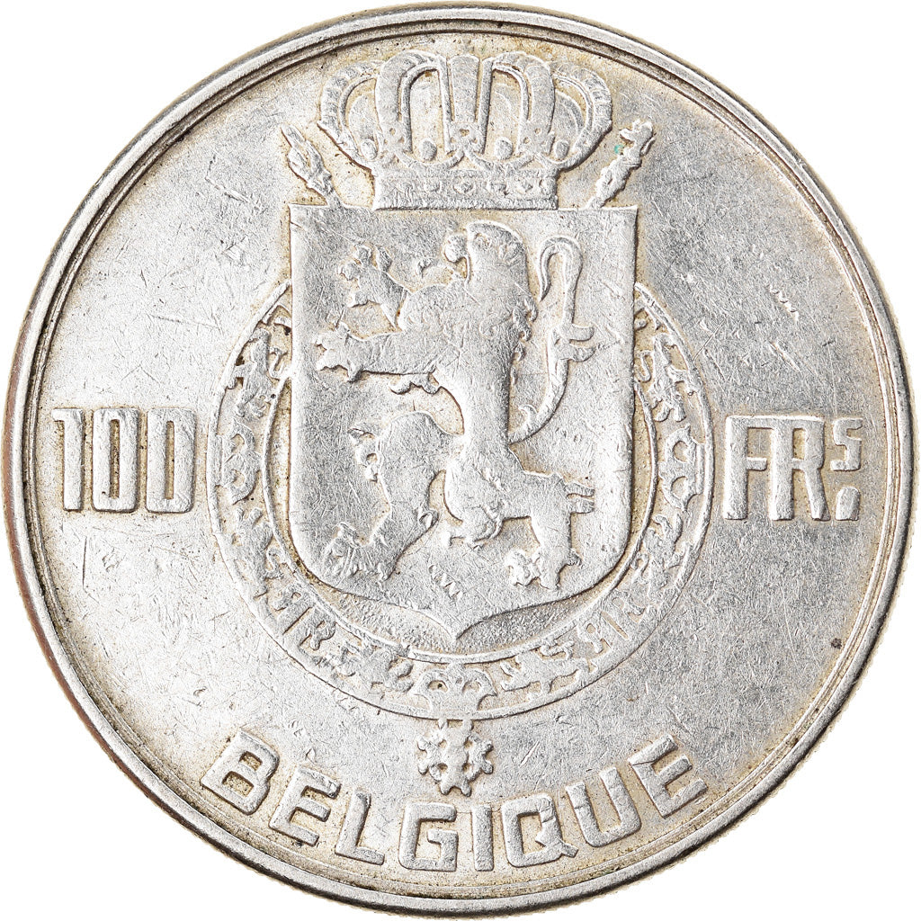 Monnaie, Belgique, 100 Francs, 100 Frank, 1950, TTB+, Argent, KM:138.1