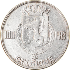 Coin, Belgium, 100 Francs, 100 Frank, 1950, AU(50-53), Silver, KM:138.1