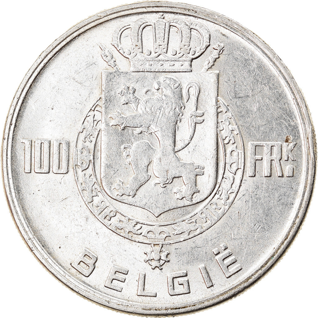 Münze, Belgien, 100 Francs, 100 Frank, 1951, SS, Silber, KM:139.1
