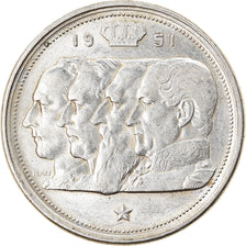 Coin, Belgium, 100 Francs, 100 Frank, 1951, EF(40-45), Silver, KM:139.1