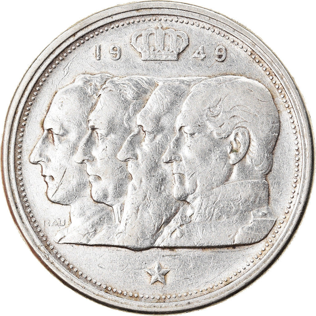 Coin, Belgium, 100 Francs, 100 Frank, 1949, EF(40-45), Silver, KM:139.1