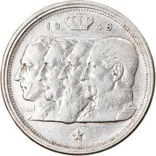 Coin, Belgium, 100 Francs, 100 Frank, 1949, EF(40-45), Silver, KM:139.1
