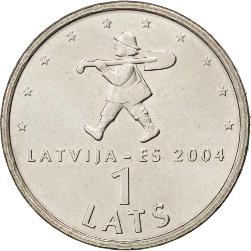 Monnaie, Latvia, Lats, 2004, SPL, Copper-nickel, KM:61