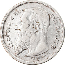 Coin, Belgium, 2 Francs, 2 Frank, 1909, EF(40-45), Silver, KM:58.1