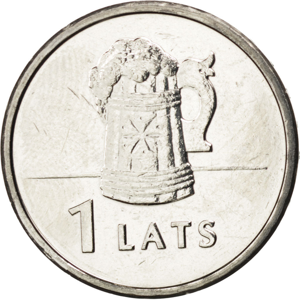 Moneta, Łotwa, Lats, 2011, MS(63), Miedź-Nikiel, KM:119
