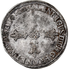 Francja, Henri IV, 1/4 Ecu, 1603, Toulouse, Srebro, VF(30-35), Gadoury:597