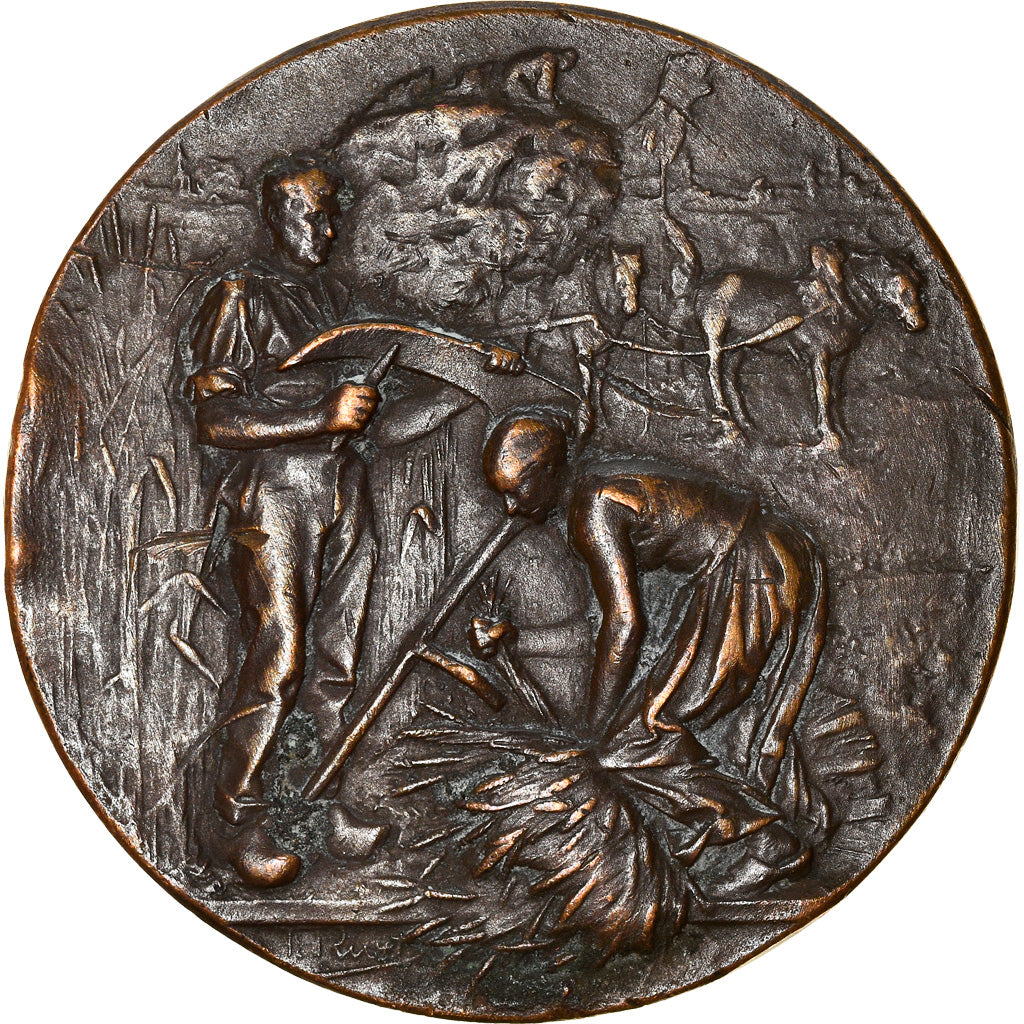 France, Médaille, Comice Agricole de Saint Quentin, Aisne, Rivet, TTB, Bronze