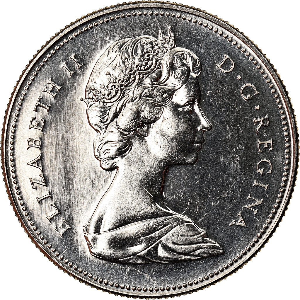 Coin, Canada, Elizabeth II, 50 Cents, 1968, Ottawa, MS(63), Nickel