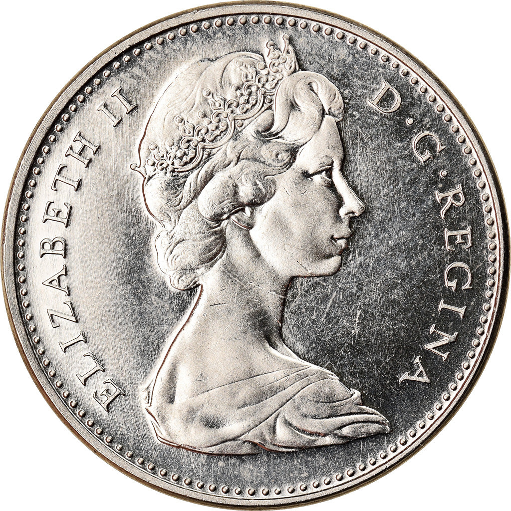 Monnaie, Canada, Elizabeth II, 5 Cents, 1968, Ottawa, SPL, Nickel