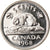 Monnaie, Canada, Elizabeth II, 5 Cents, 1968, Ottawa, SPL, Nickel