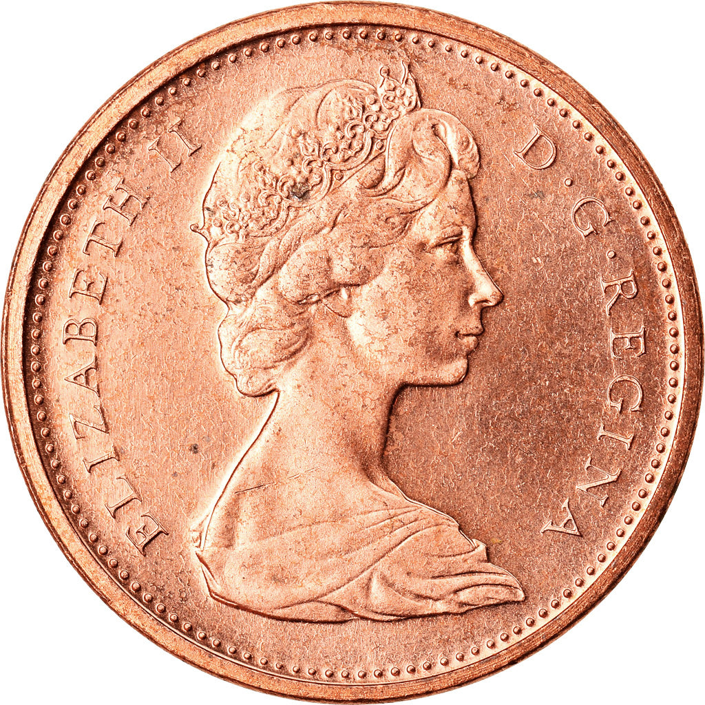 Moneta, Canada, Elizabeth II, Cent, 1968, Ottawa, MS(63), Bronze