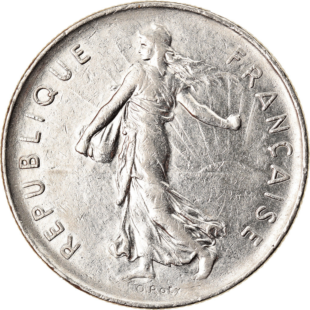 Münze, Frankreich, Semeuse, 5 Francs, 1976, Paris, VZ+, Nickel Clad
