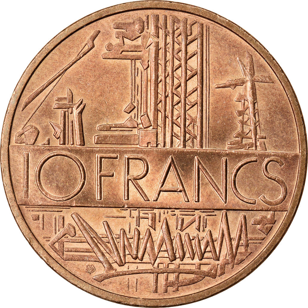 Münze, Frankreich, Mathieu, 10 Francs, 1980, VZ+, Nickel-brass, KM:940