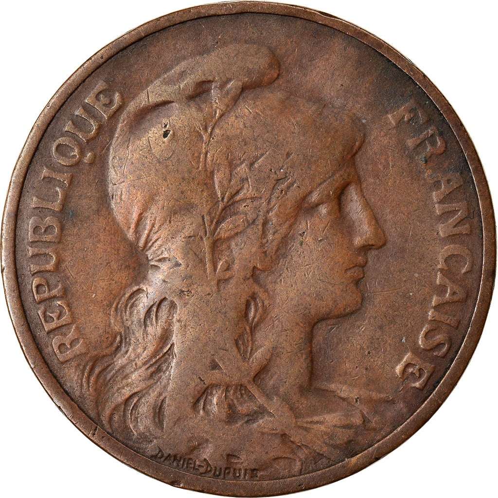 Coin, France, Dupuis, 5 Centimes, 1913, Paris, EF(40-45), Bronze, KM:842
