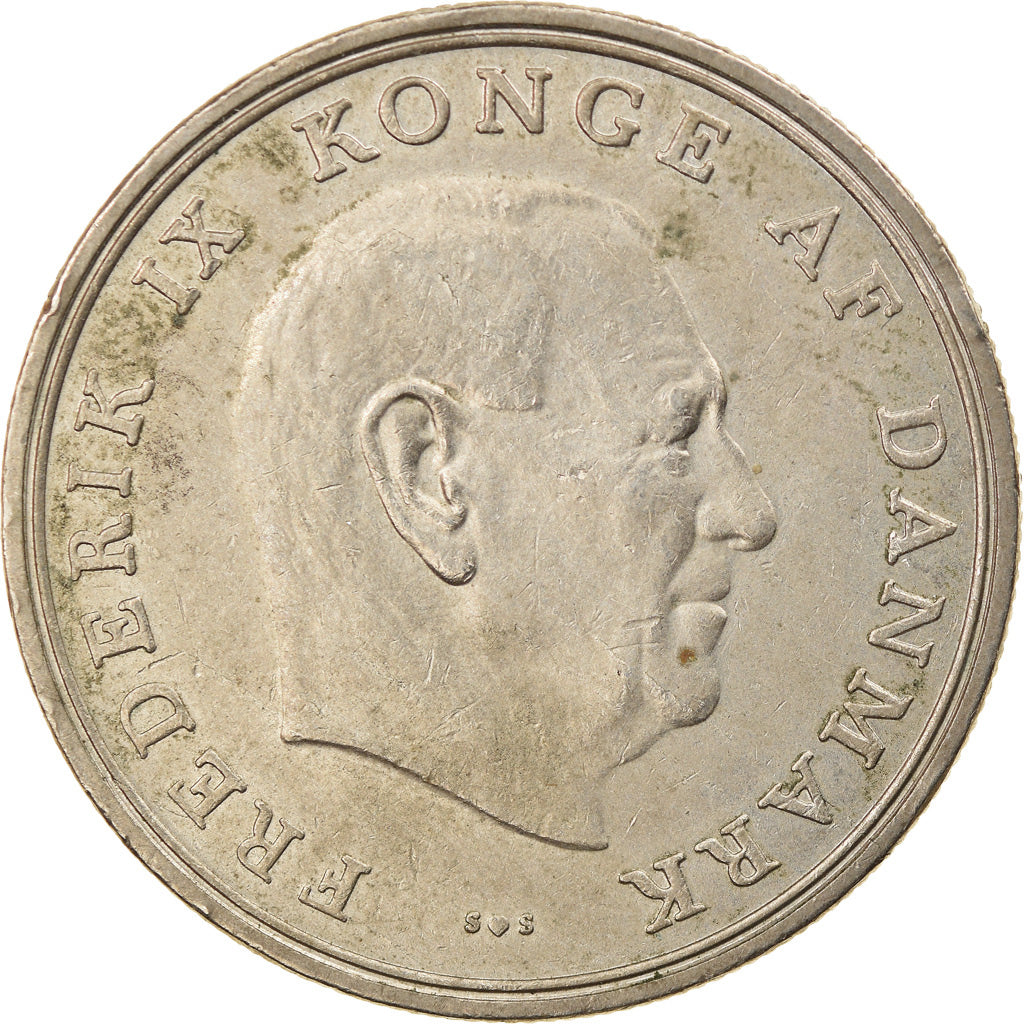 Monnaie, Danemark, Frederik IX, 5 Kroner, 1972, Copenhagen, TTB, Copper-nickel