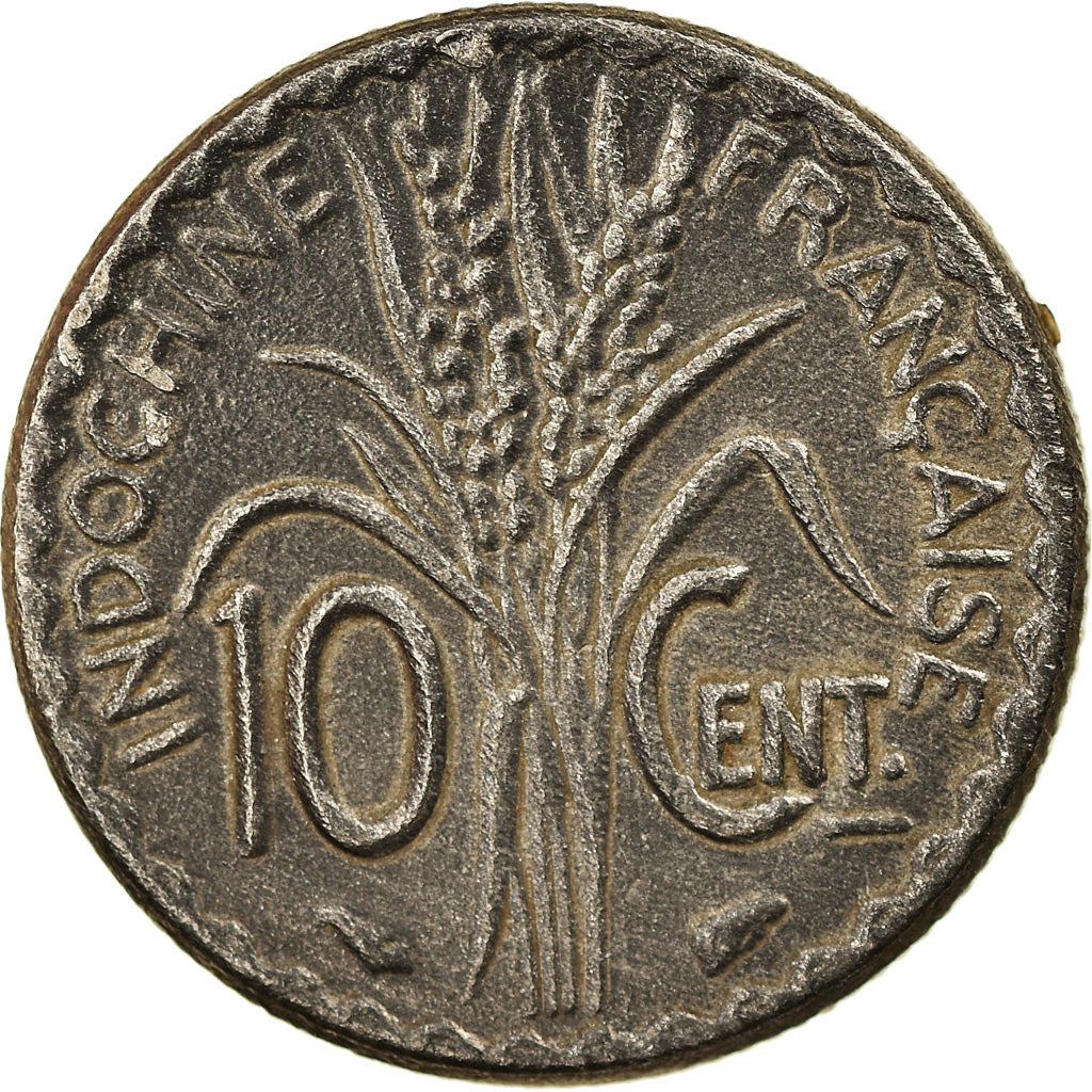 Moeda, INDOCHINA FRANCESA, 10 Cents, 1940, Paris, AU(55-58), Níquel, KM:21.1