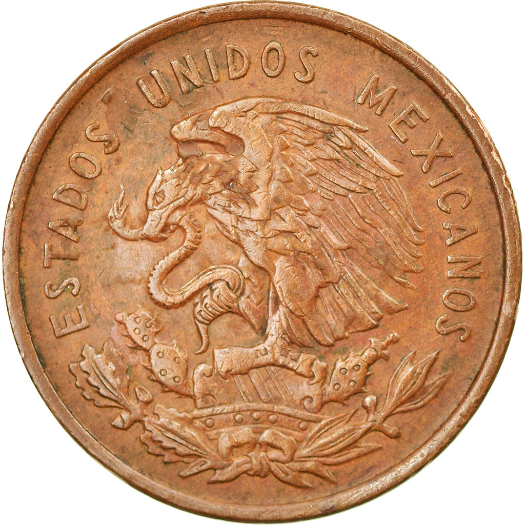 Munten, Mexico, 10 Centavos, 1959, Mexico City, ZF+, Bronze, KM:433