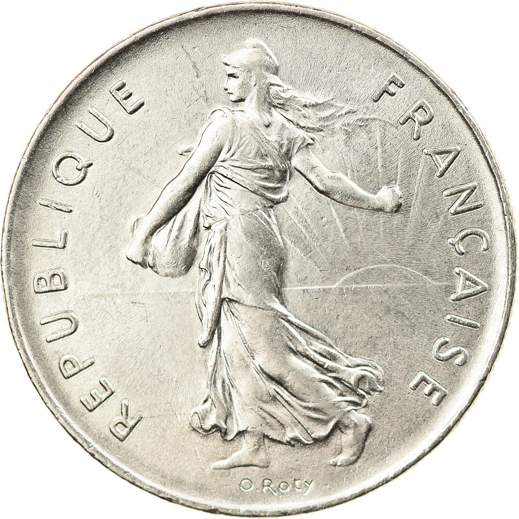 Coin, France, Semeuse, 5 Francs, 1976, Paris, AU(55-58), Nickel Clad