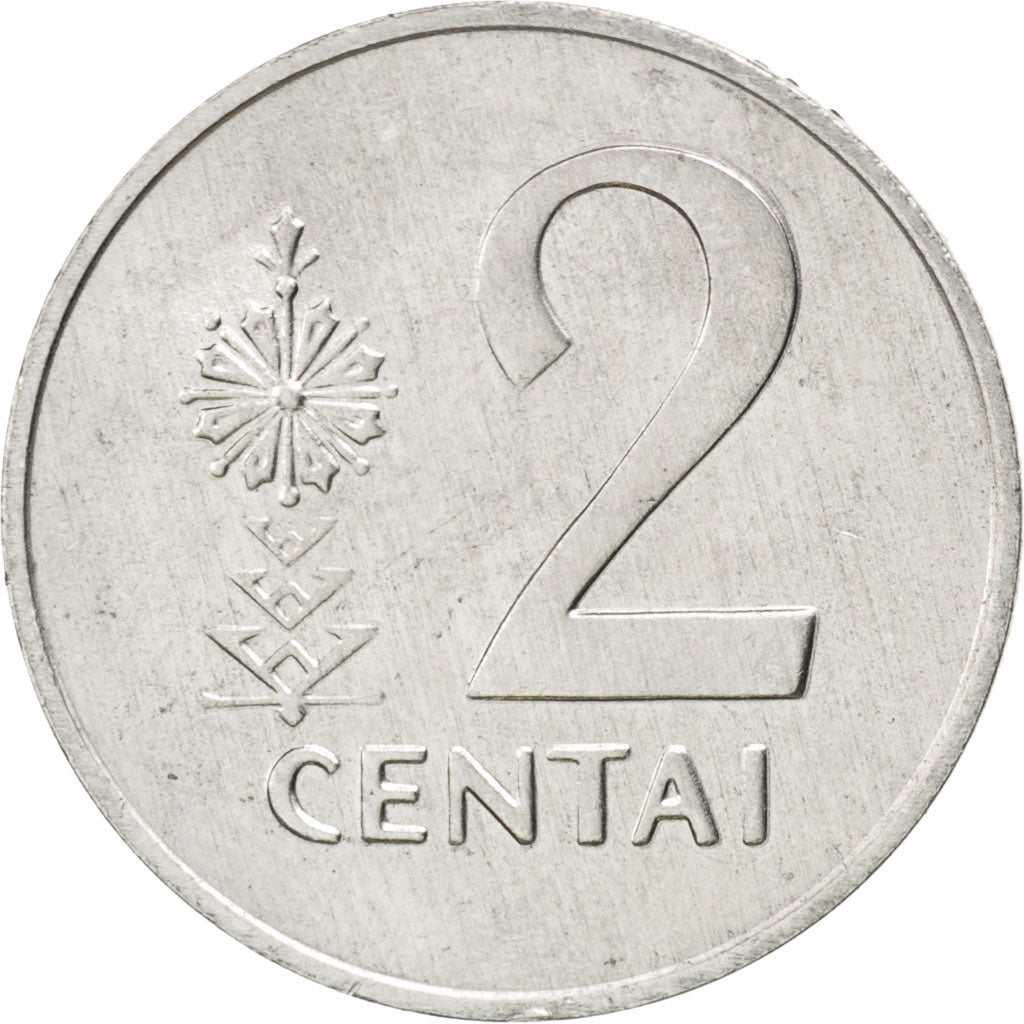Moneta, Lituania, 2 Centai, 1991, SPL, Alluminio, KM:86