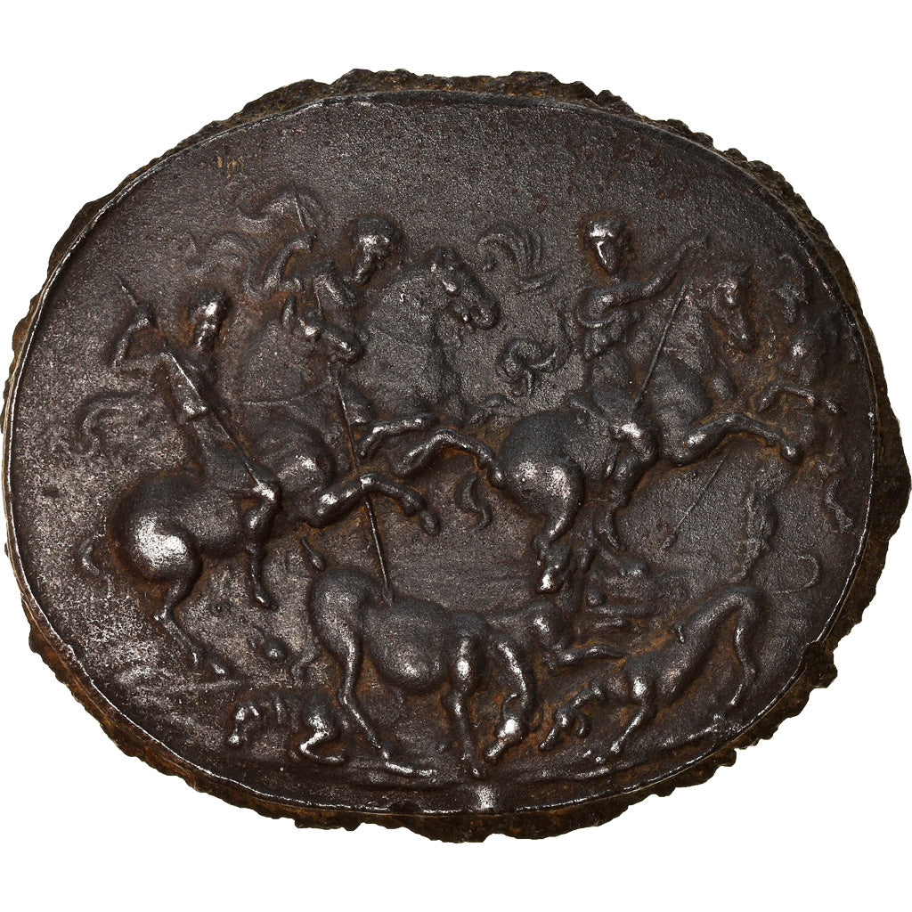 France, Médaille, Ancienne Scène de Chasse au Taureau, Arts & Culture, TTB