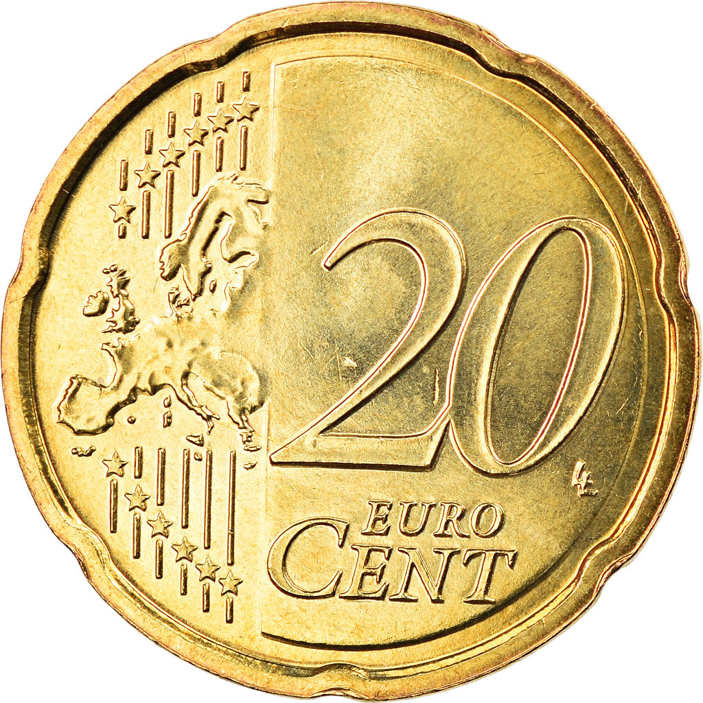 Francia, 20 Euro Cent, 2008, Paris, BU, FDC, Latón, Gadoury:5a, KM:1411