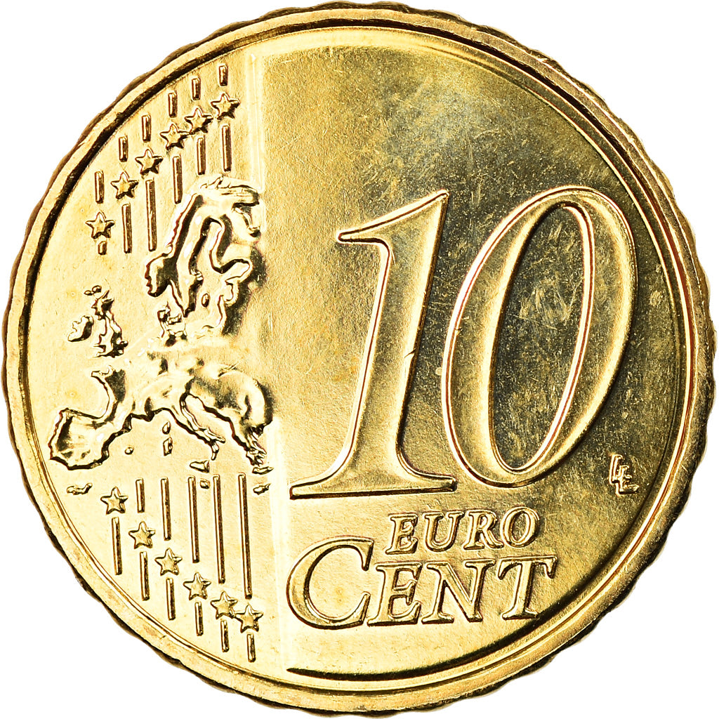 Francia, 10 Euro Cent, 2013, Paris, BU, FDC, Latón, Gadoury:4b., KM:1410