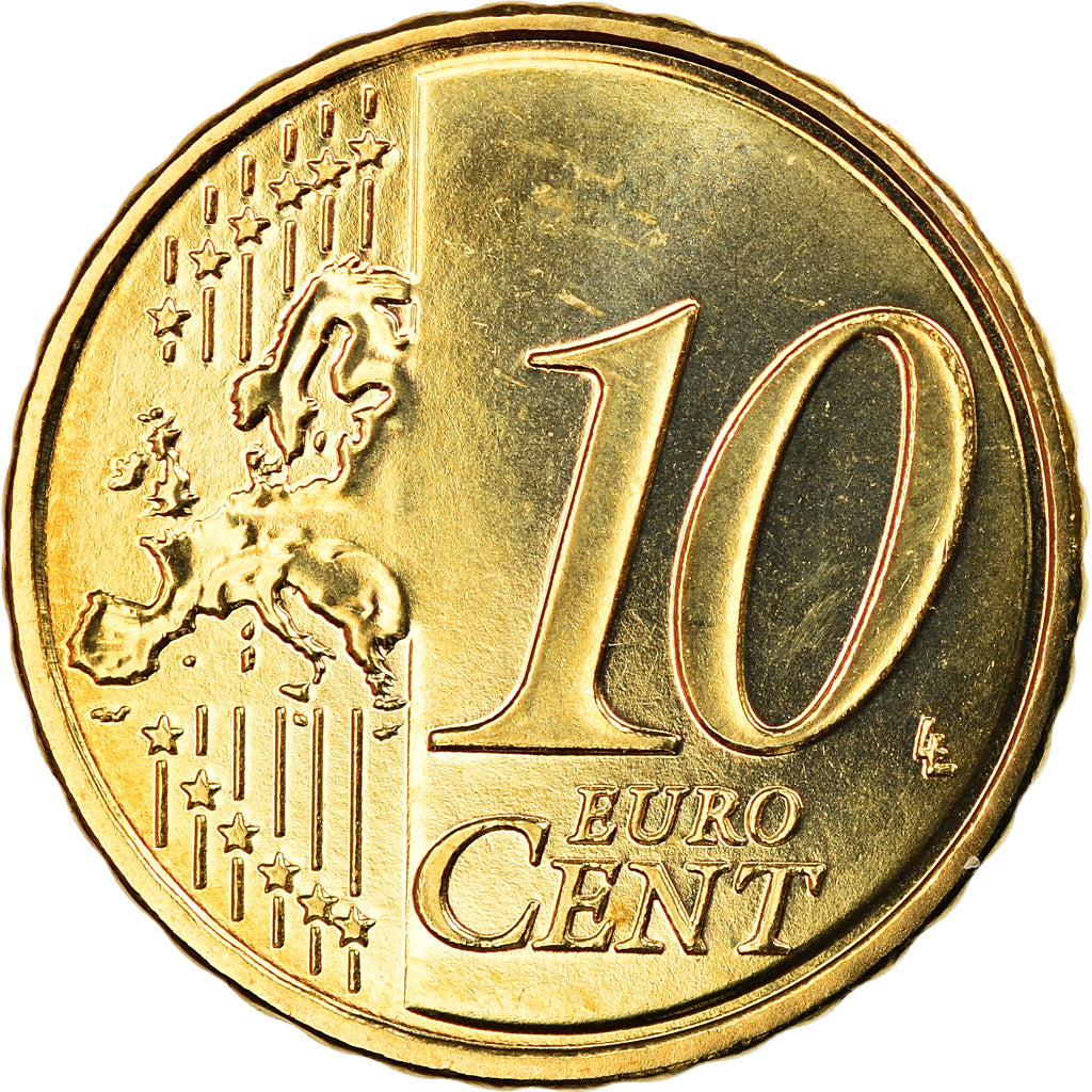 Francia, 10 Euro Cent, 2009, Paris, BU, FDC, Latón, Gadoury:4b., KM:1410