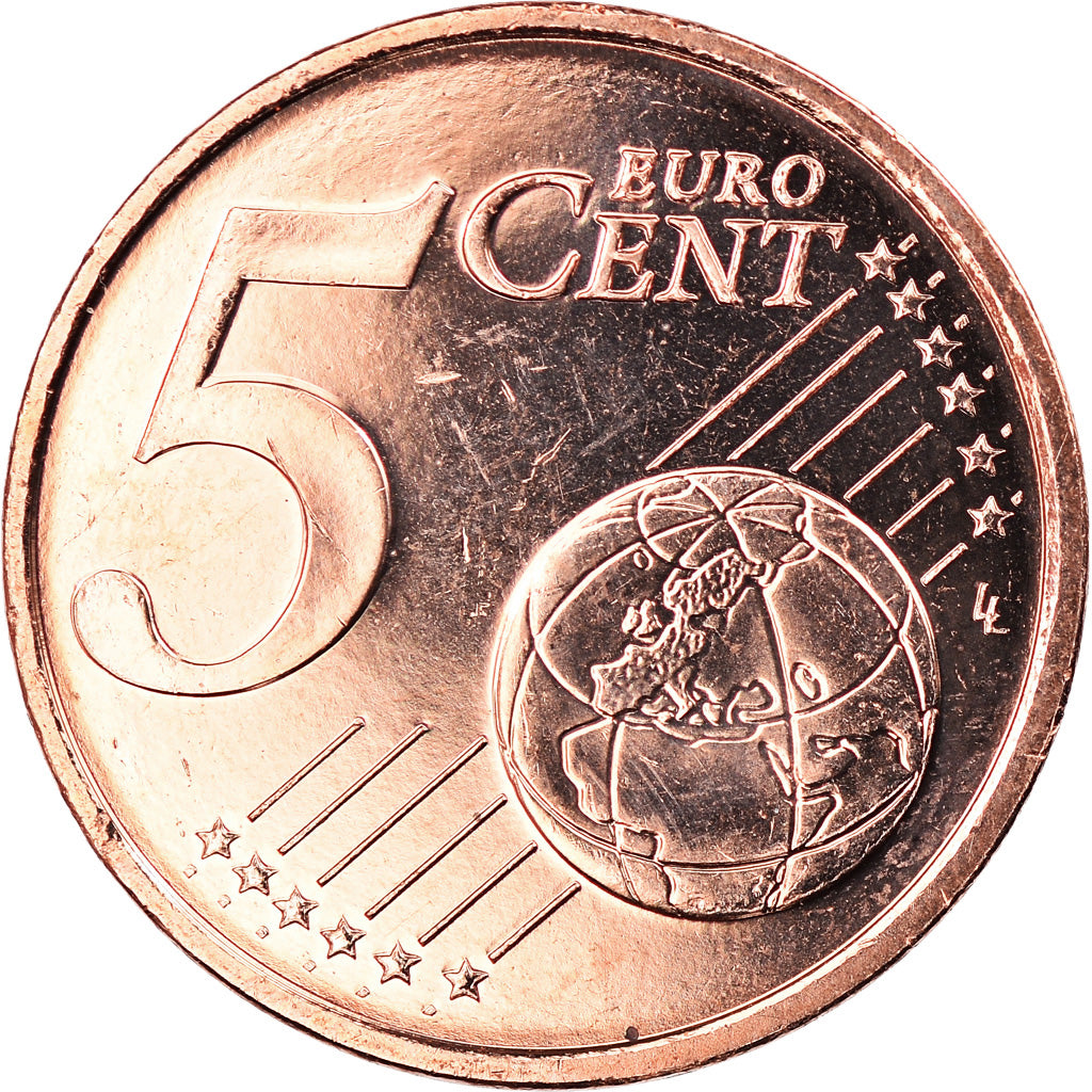 Frankrijk, 5 Euro Cent, 2013, Paris, BU, FDC, Copper Plated Steel, Gadoury:3