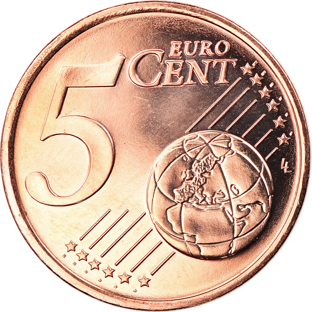 France, 5 Euro Cent, 2012, Paris, BU, MS(65-70), Copper Plated Steel, Gadoury:3