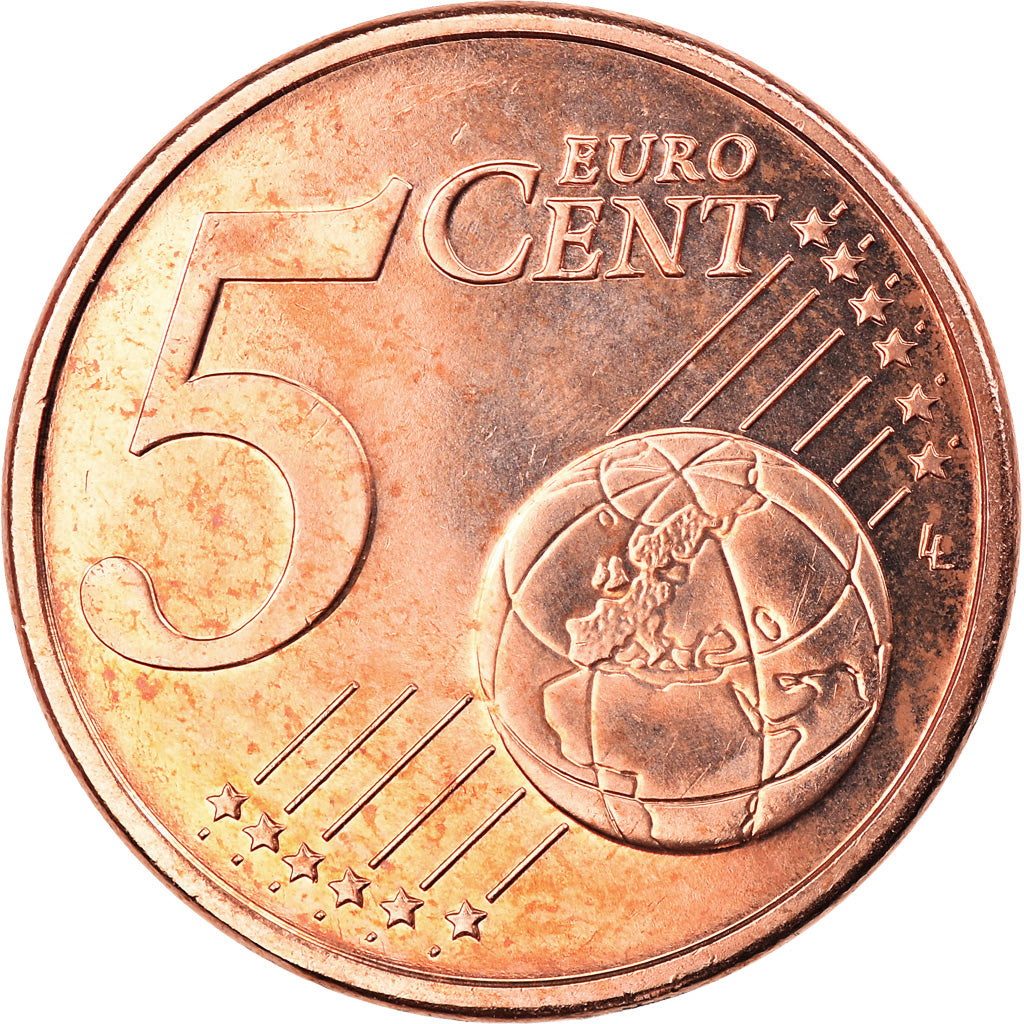 Francia, 5 Euro Cent, 2014, Paris, BU, FDC, Cobre chapado en acero, Gadoury:3