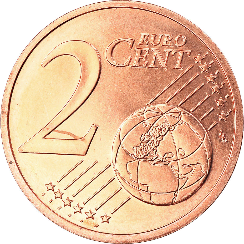 Francia, 2 Euro Cent, 2010, Paris, BU, FDC, Cobre chapado en acero, Gadoury:2