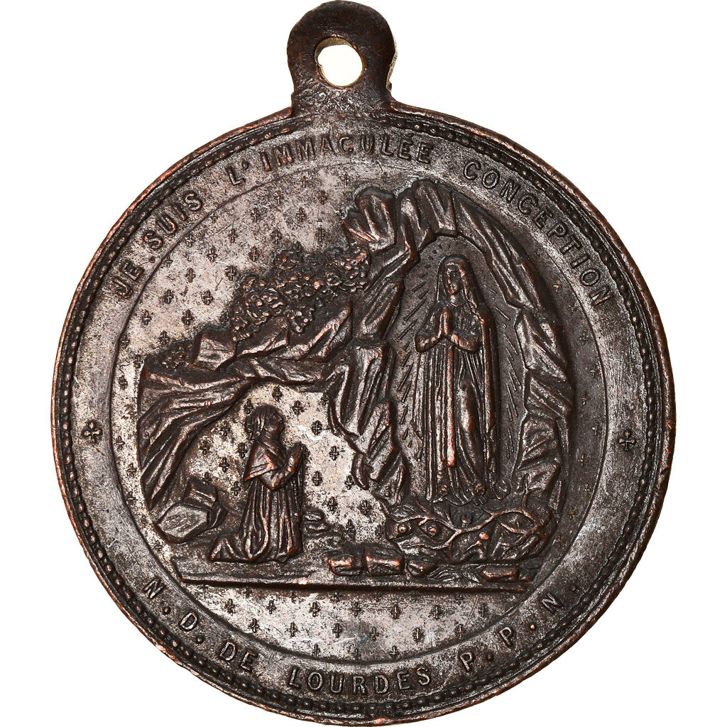 France, Medal, Sanctuaire de Notre Dame du Rosaire, Lourdes, Religions &