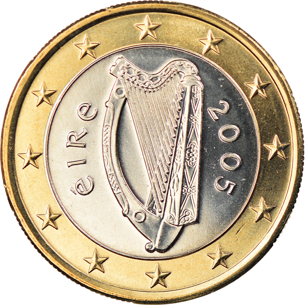 REPÚBLICA DE IRLANDA, Euro, 2005, Sandyford, BU, FDC, Bimetálico, KM:38