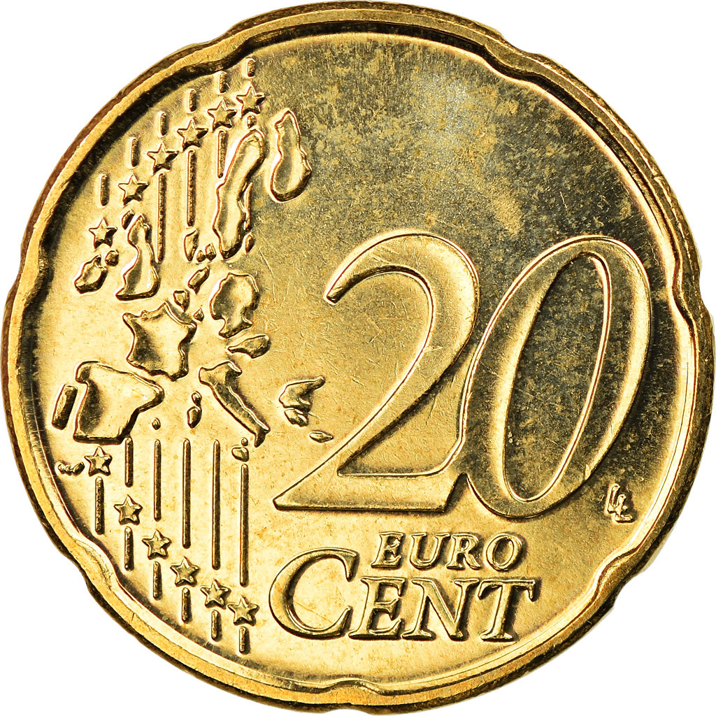 België, 20 Euro Cent, 2003, Brussels, BU, FDC, Tin, KM:228