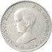Moneta, Spagna, Alfonso XIII, 50 Centimos, 1892, Madrid, BB, Argento, KM:690