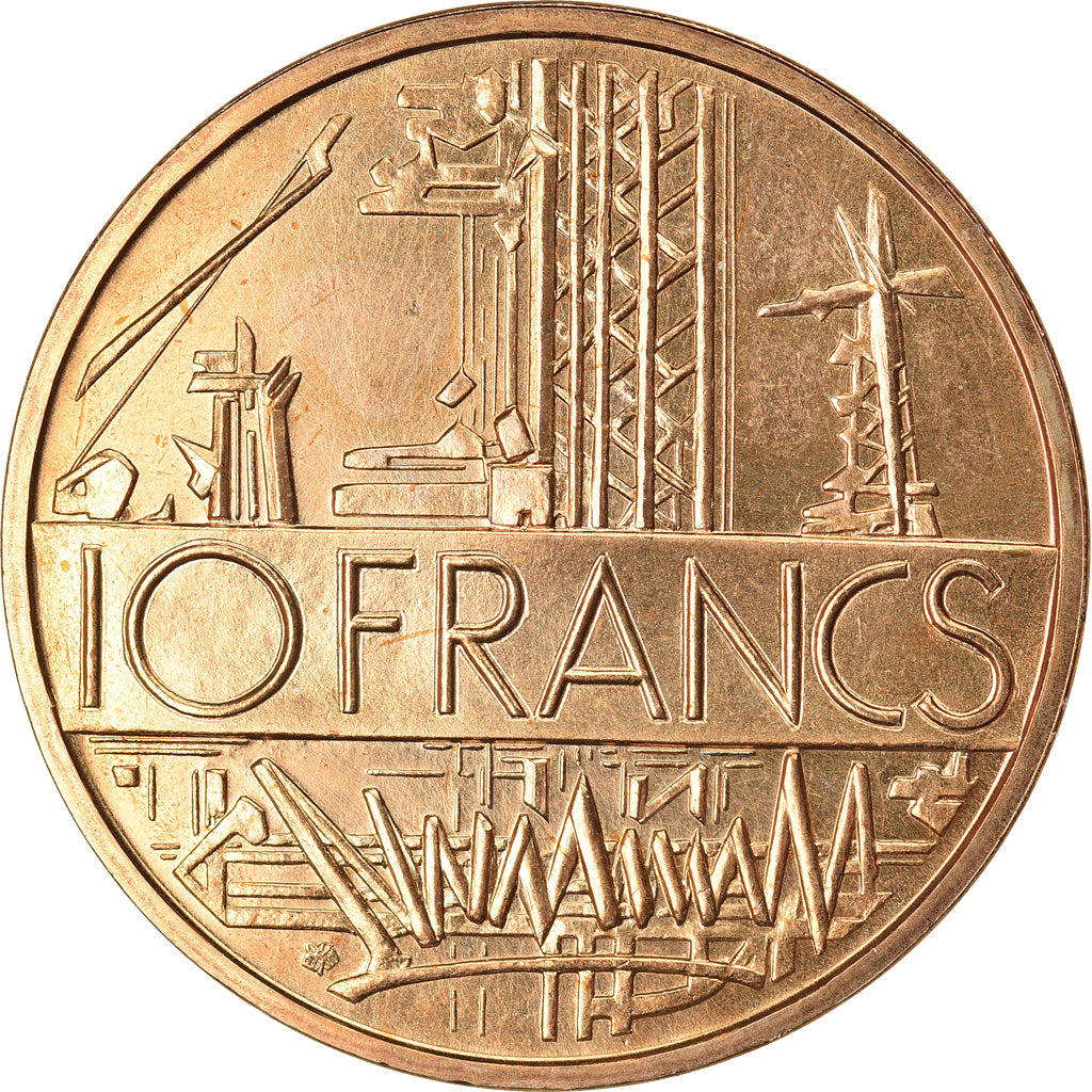 Coin, France, Mathieu, 10 Francs, 1980, MS(65-70), Nickel-brass, KM:940