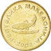 Coin, Macedonia, 2 Denari, 2008, MS(63), Brass, KM:3